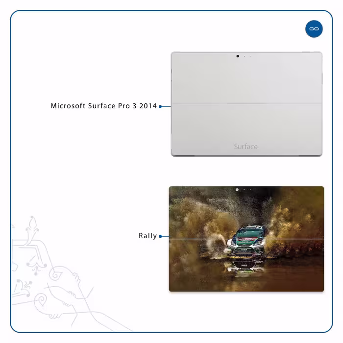 برچسب پوششی ماهوت مدل Rally مناسب برای تبلت مایکروسافت Surface Pro 3 2014