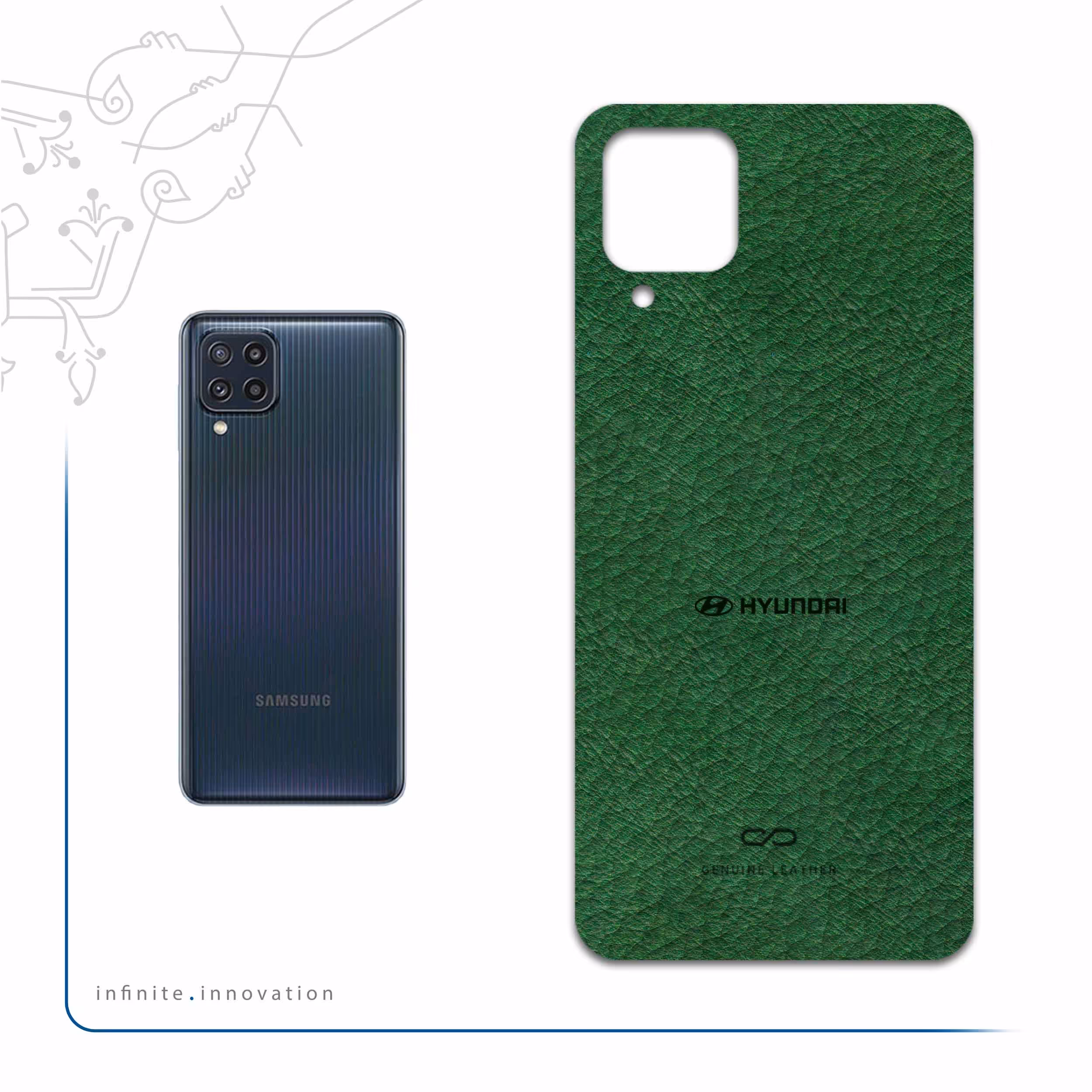 برچسب پوششی ماهوت مدل GL-HYNDI مناسب برای گوشی موبایل سامسونگ Galaxy M12