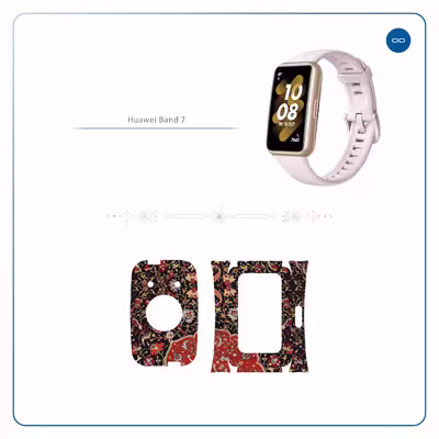 برچسب ماهوت طرح Persian_Carpet_Red مناسب برای ساعت هوشمند هوآوی Band 7