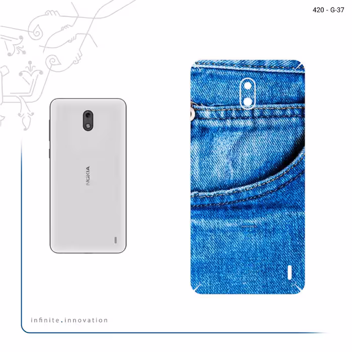 برچسب پوششی ماهوت مدل Fabric Texture 7 مناسب برای گوشی موبایل نوکیا 2