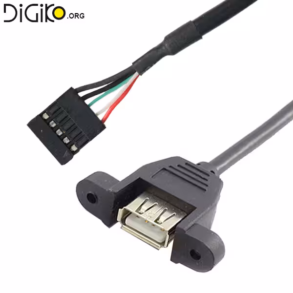 کابل USB سریA روپنلی به سوکت 5 پین