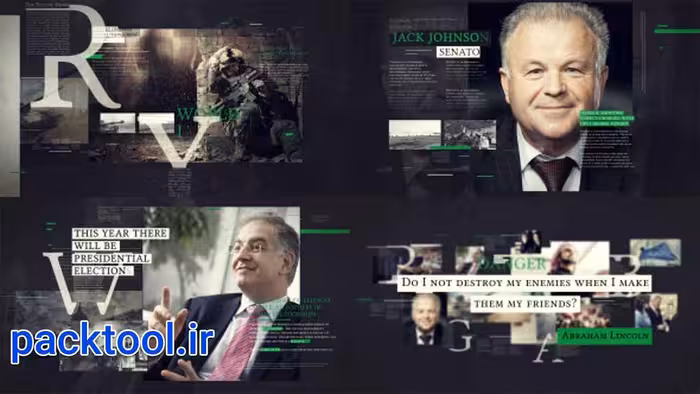 دانلود پروژه آماده افتر افکت تیزر تبلیغاتی سیاسی و اقتصادی Political Promo TV - پک تول