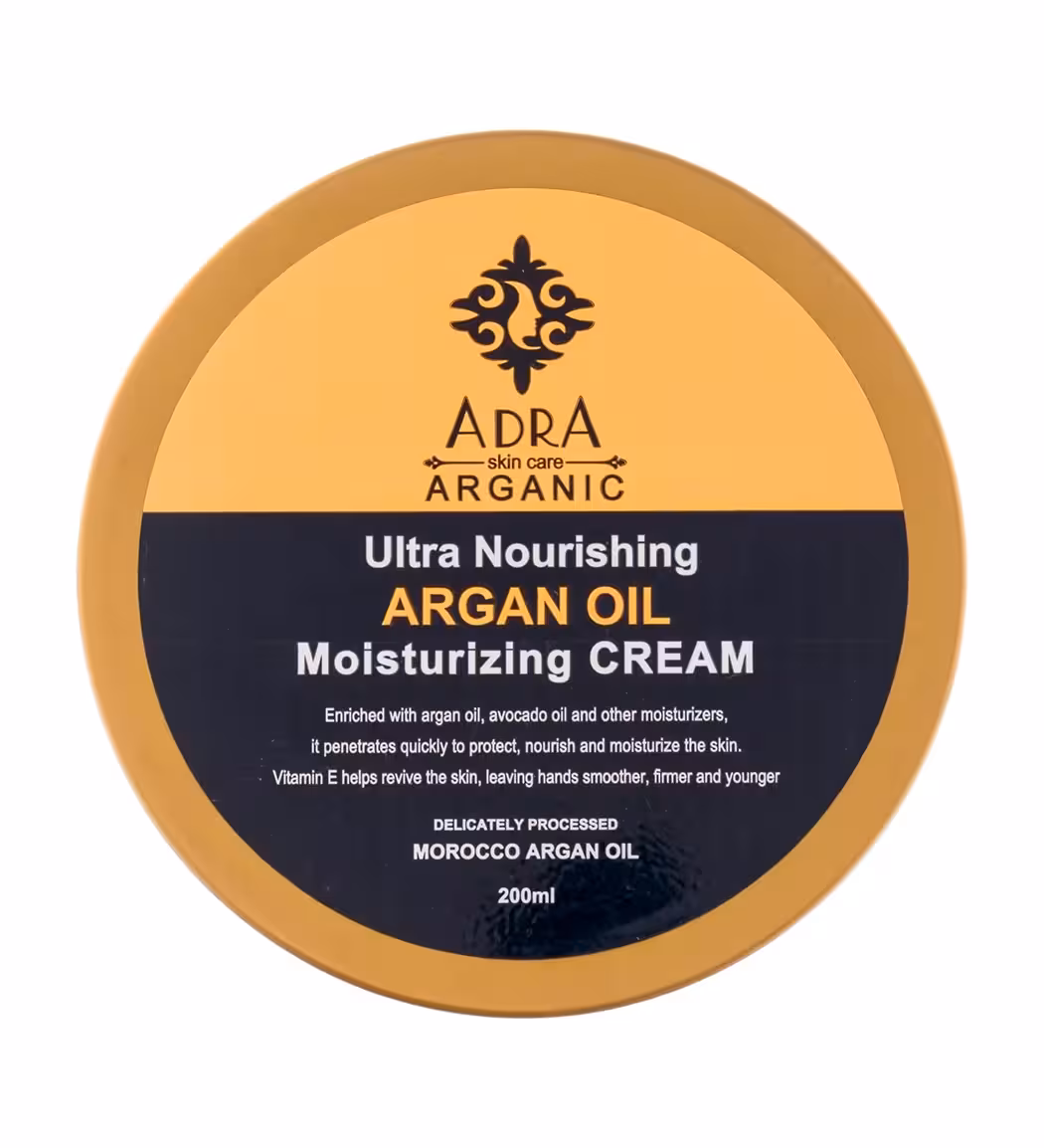 کرم مرطوب کننده و کرم مغذی آدرا مدل روغن آرگان حجم 200 میلی لیتر | Adra Argan Oil Moisturizing Cream 200 ml