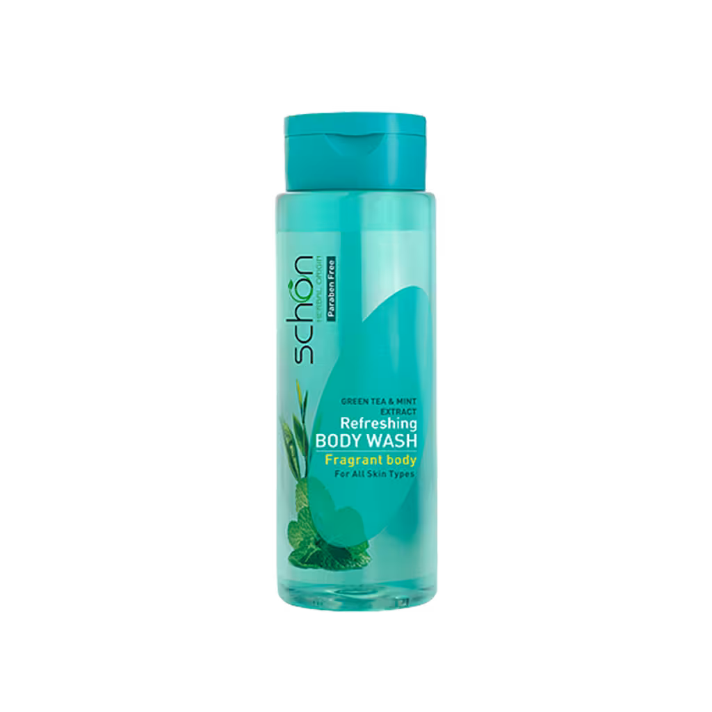 شامپو بدن با عصاره چای سبز و نعناع شون REFRESHING BODY WASH GREEN TEA AND MINT EXTRACT SCHON