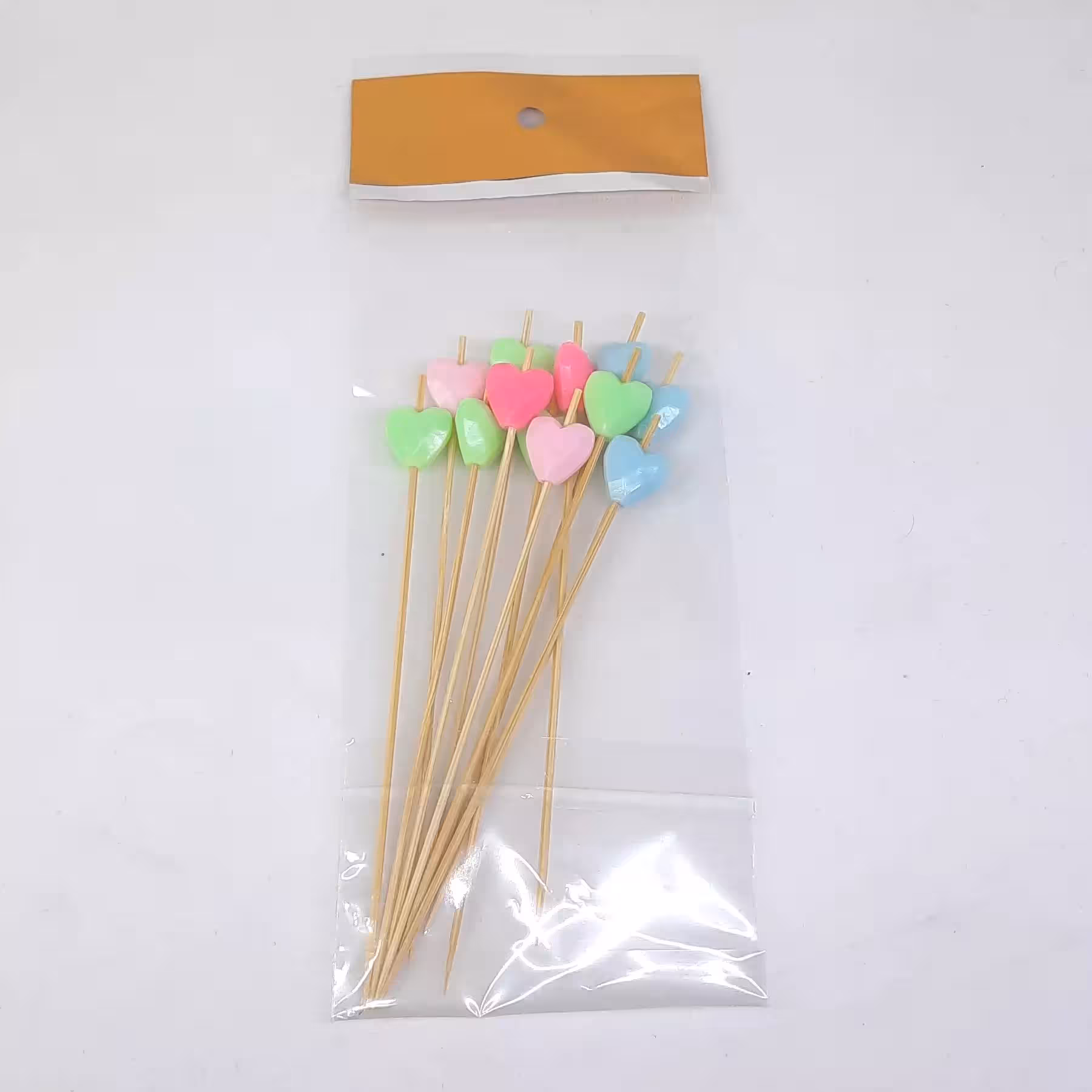 خلال تزئیتی 12 عددی طرح قلب (طول هر خلال 12 سانت)