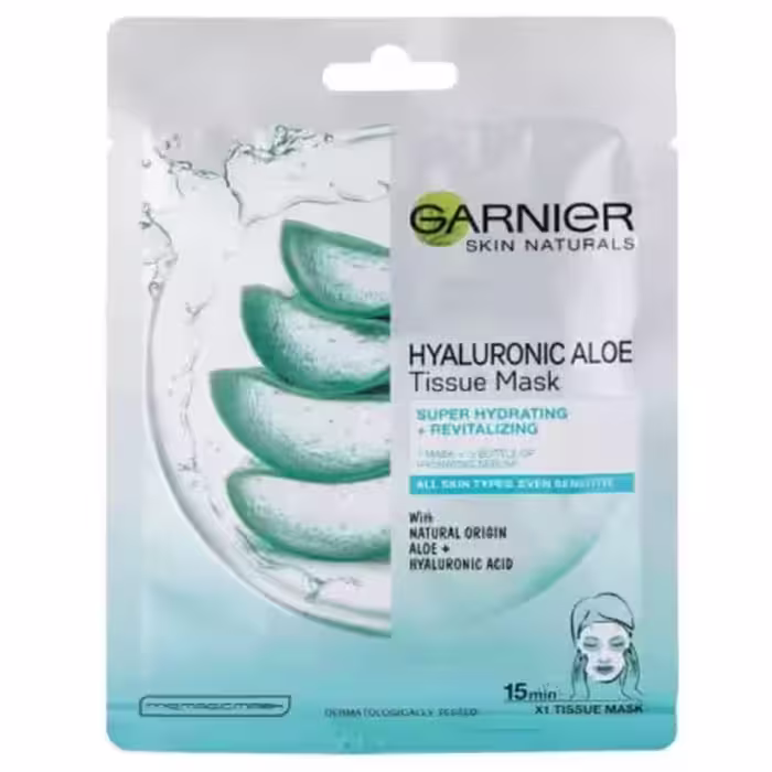 ماسک ورقه ای آلوئه ورا گارنیه مدل Hyaluronic Aloe