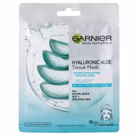ماسک ورقه ای آلوئه ورا گارنیه مدل Hyaluronic Aloe
