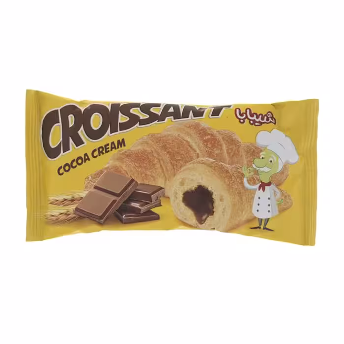 کیک کروسان مغزدار کاکائو شیبابا 50 گرمی