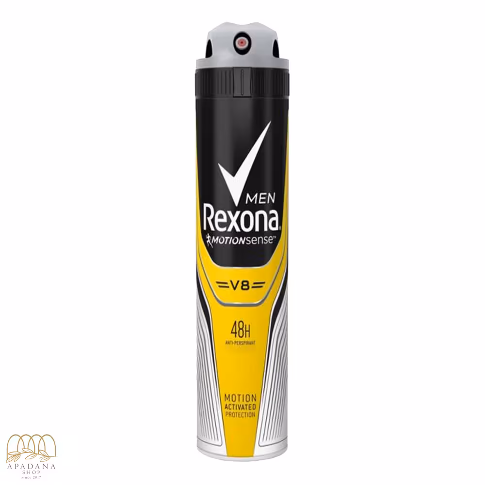اسپری ضد تعریق مردانه رکسونا مدل V8 حجم 200 میل