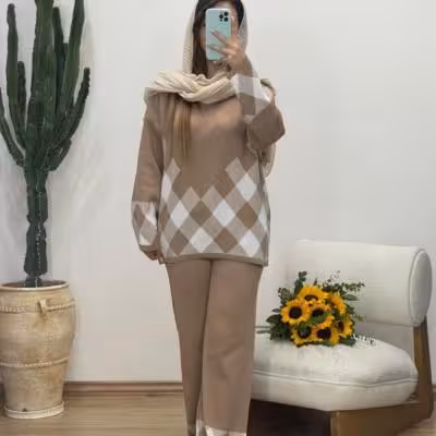 ست بافت طرح لوزی