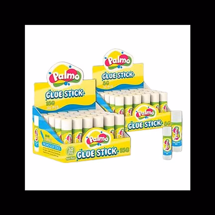 چسب ماتیکی 25 گرمی پالمو بسته  30 عددی 