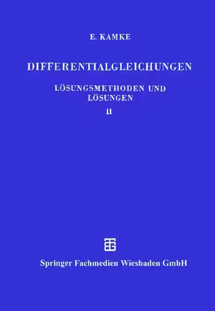 خرید و دانلود نسخه کامل کتاب Differentialgleichungen - Lösungsmethoden und Lösungen II