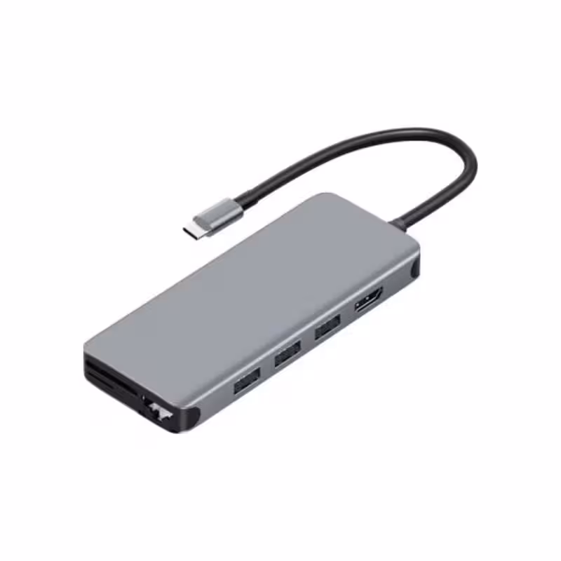 هاب 12 پورت Type-c گرین لاین مدل GN12IN1