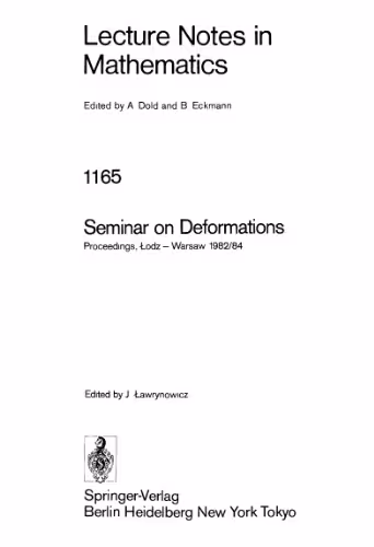 خرید و دانلود نسخه کامل کتاب Seminar on Deformations