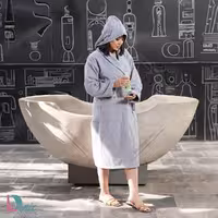 حوله تن‌پوش برند آرام رنگ نقرآبی