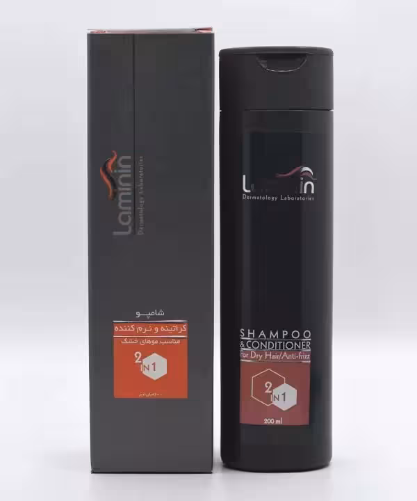 شامپو نرم کننده و کراتینه 2x1 لامینین SHAMPOO AND CONDITIONER ANTI FRIZZ