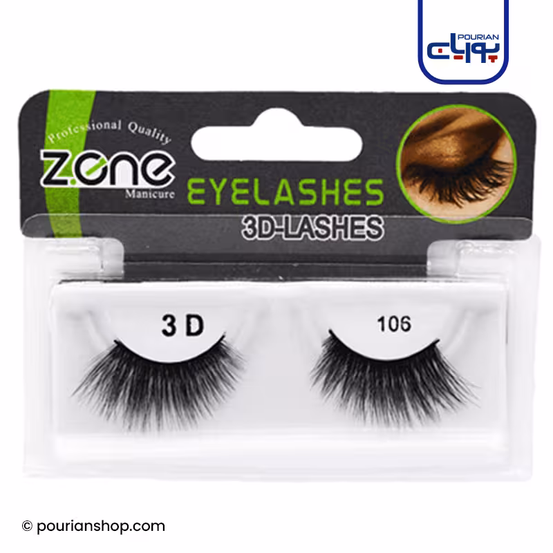 نیم مژه مصنوعی سه بعدی 106 زد وان