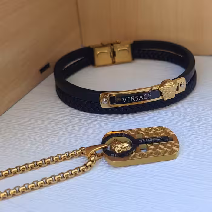 ست دستبند و گردنبند اسپرت ورساچه