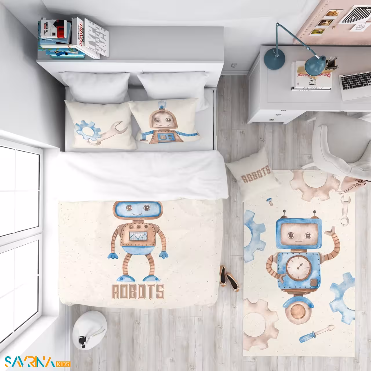 سرویس روتختی طرح ربات یک نفره کد A3050