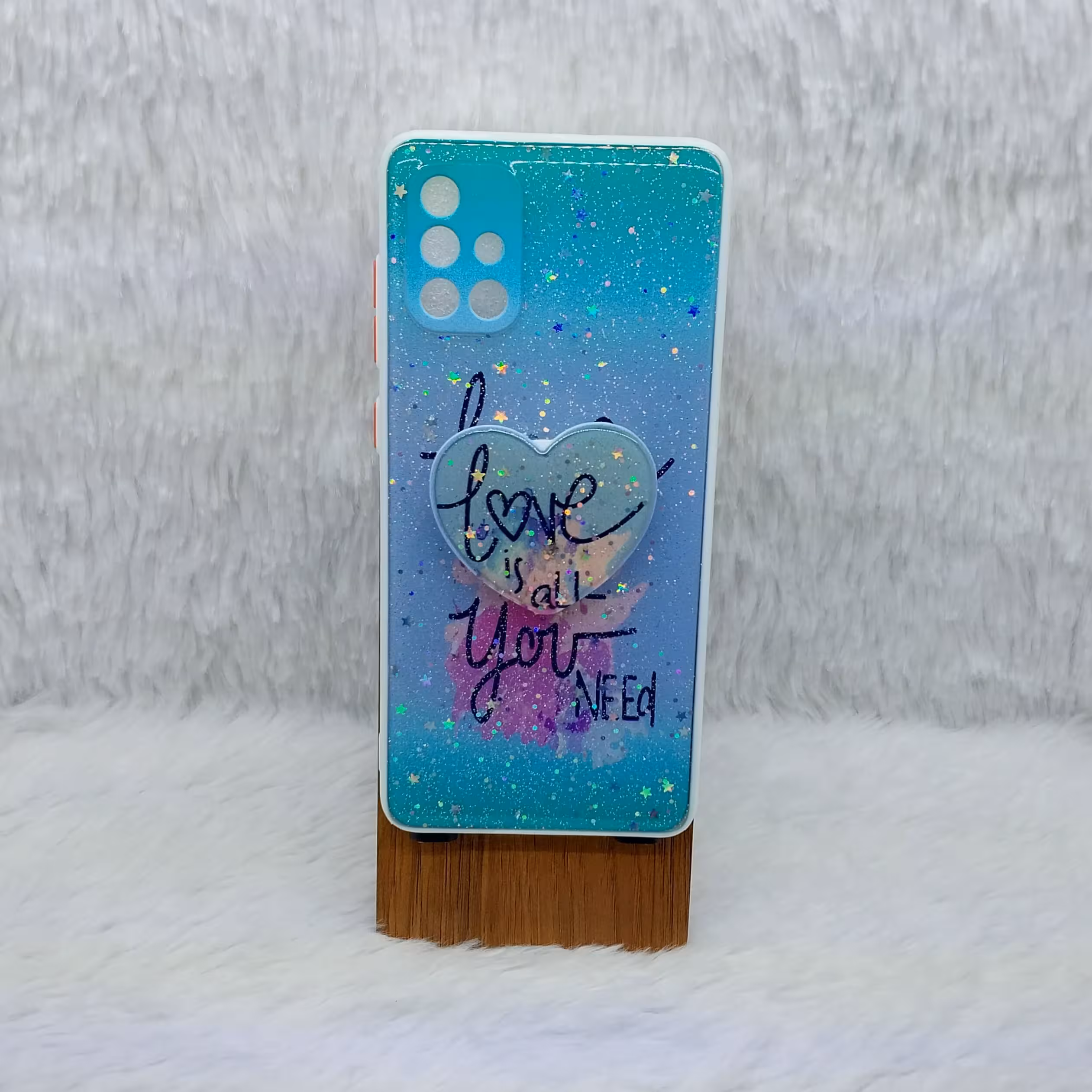 گارد (قاب) گوشی A71مدل لیزری با محافظ لنز طرح Love مناسب گوشی  Samsung  A71  4G