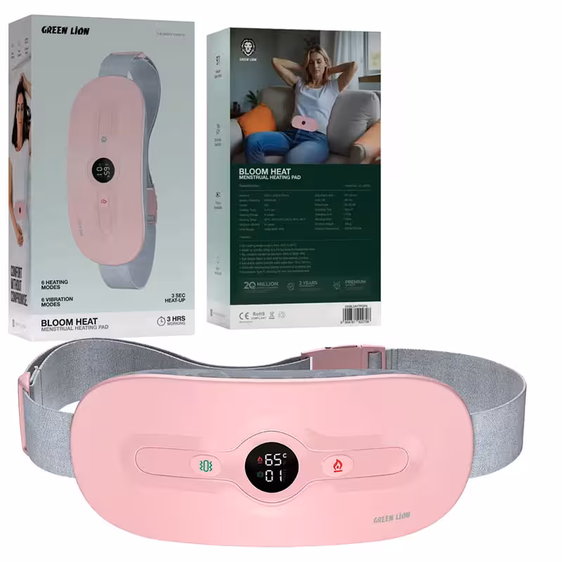 ماساژور گرم کننده قاعدگی گرین لاین مدل بلو هیت Green Lion Bloom Heat Menstrual Heating Massager