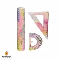 ست گونیا، نقاله و خط کش ژله ای اسکول فنس (Schoolfans)