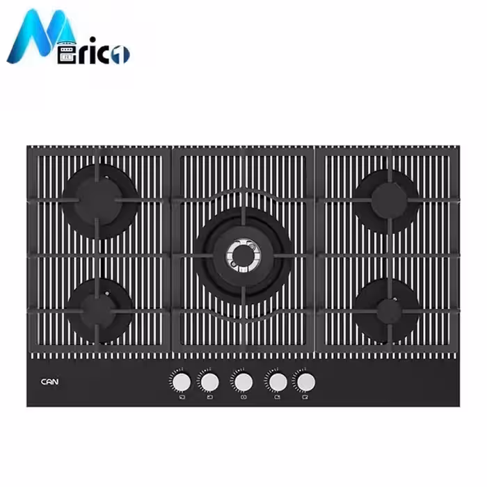 گاز رومیزی کن مدل لیناک پنج شعله شیشه