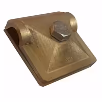 کلمپ برنجی دو پارچه نگهدارنده سيم نمره 50 تا 120 ميليمتر مربع به استراکچر ( FTEN )