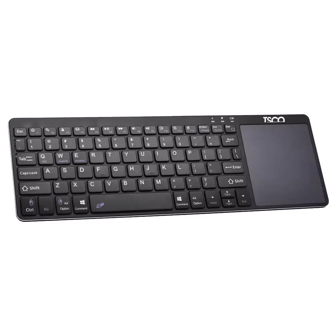 کیبورد بی سیم و تاچ پد بلوتوثی تسکو مدل TKM 7320B