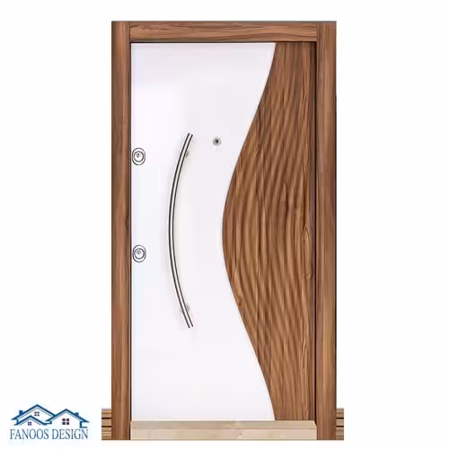 درب ضد سرقت سفید لوکس ایرانی درب ضد سرقت لامینوکس کد 1261