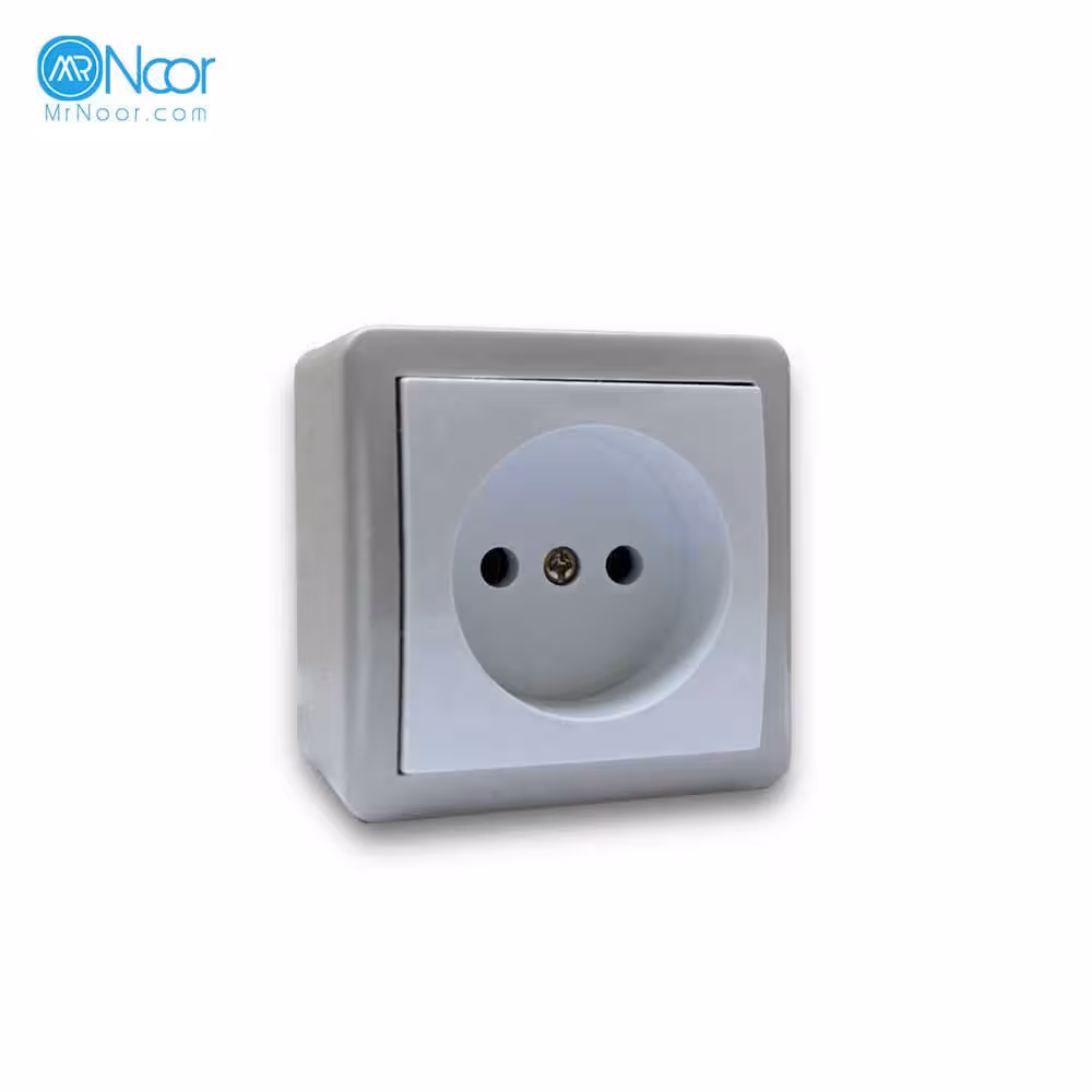 پریز بدون ارت روکار پارت الکتریک 4043 - مستر نور
