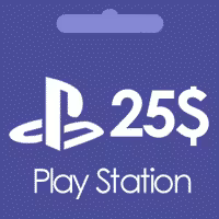 گیفت کارت 25 دلاری پلی استیشن Play Station