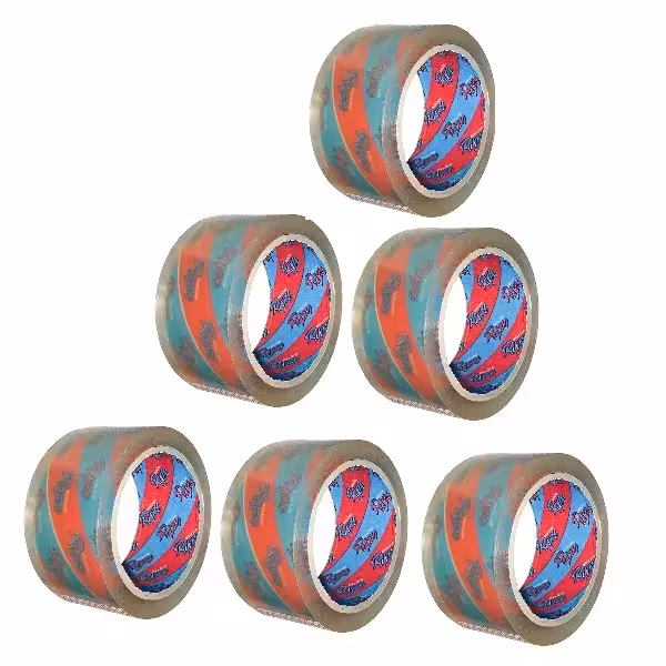 چسب پهن رابو مدل Red Blue عرض 5 سانتی متر بسته 6 عددی