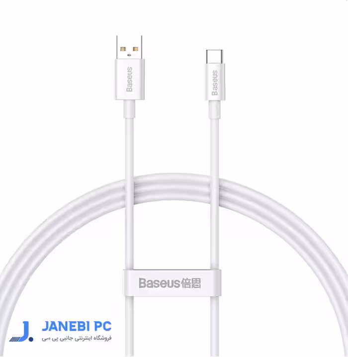 کابل تبدیل 1 متری USB به USB-C بیسوس مدل P10320102214-01