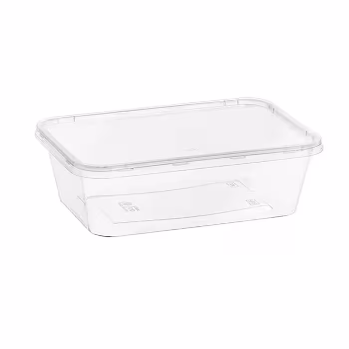 ظرف ماکروویوی 750cc پلمپ شونده کارتن 200 عددی