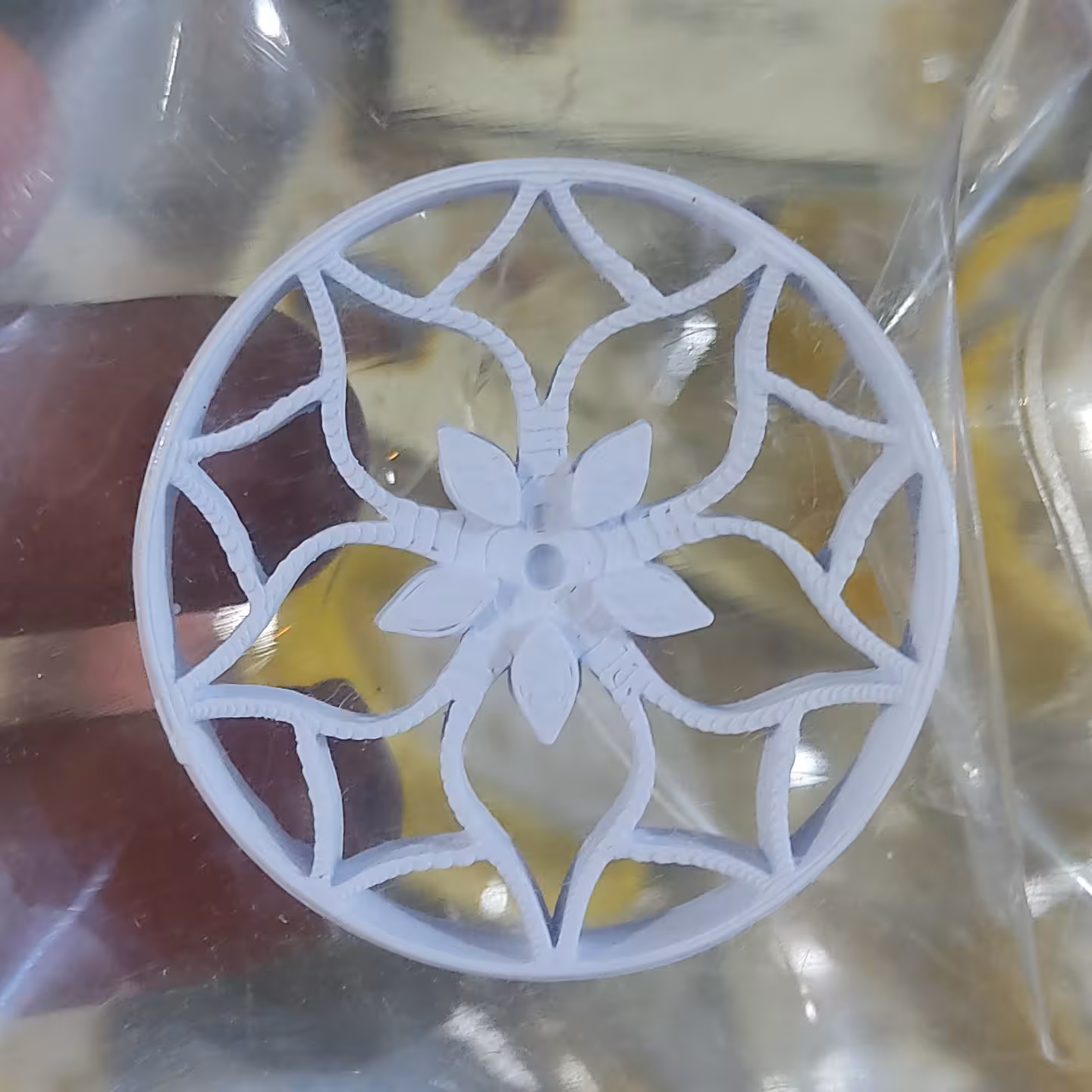 مهر شیرینی برنجی گل