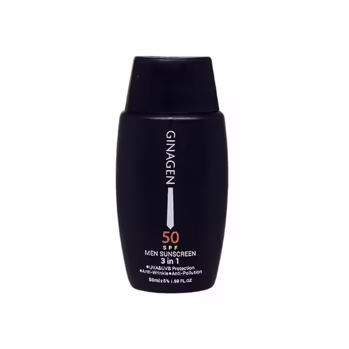 کرم ضد آفتاب 3 در 1 آقایان ژیناژن SPF50 حجم 50 میلی لیتر | Ginagen Men Sunscreen Spf50 3 In 1 All Skin Cream 50 ml
