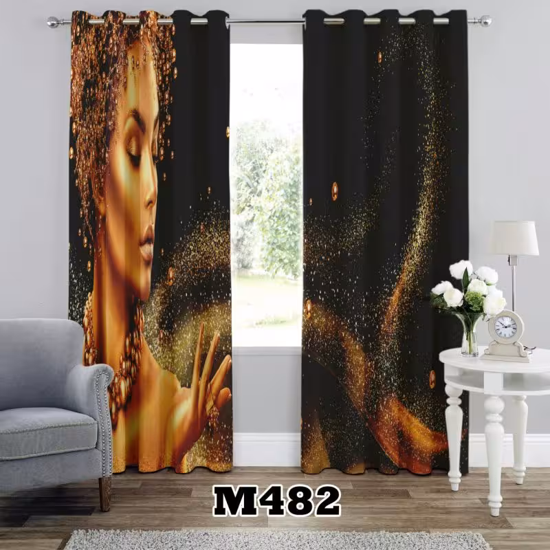 پرده سه بعدی طرح چهره