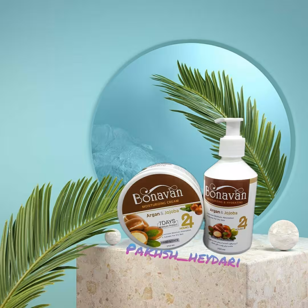 کرم نرم کننده . مرطوب کننده و ابرسان  جوجو با و ارگان بناوان پمپی و کاسه ای 250 میل 