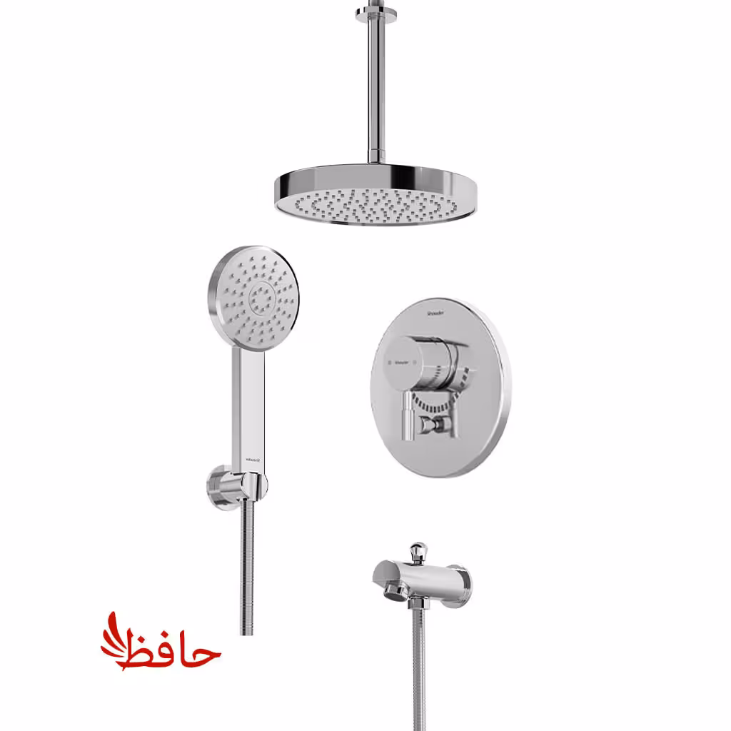 شیر حمام توکار شودر مدل مارینو کروم تیپ 4