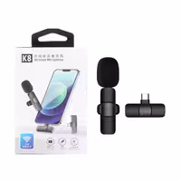 میکروفون بی سیم Type-C مدل K8 - مشکی - DST