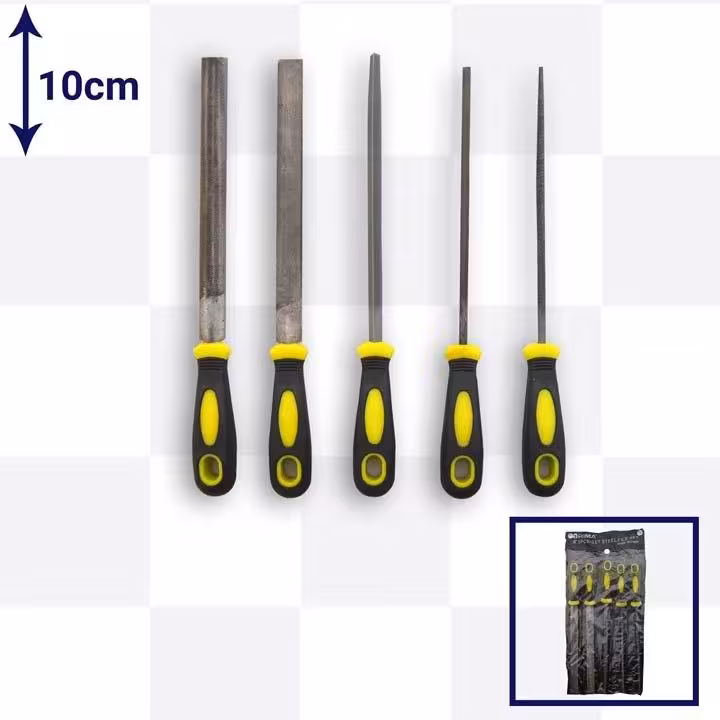 مجموعه 5 عددی سوهان فلز 8 ریما با دسته