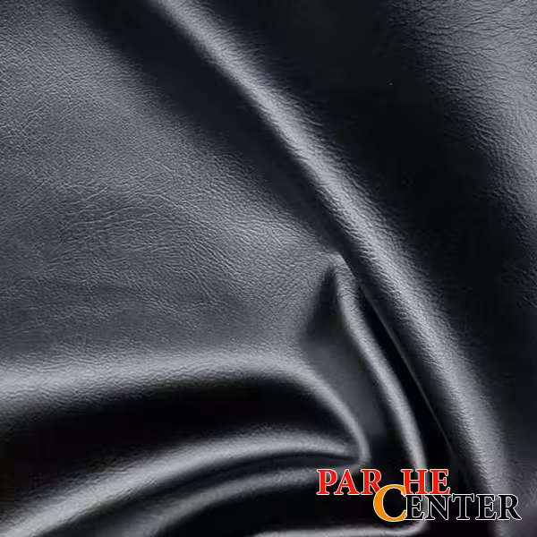 پارچه ته طاقه چرم مشکی متراژ 20 سانتی متر