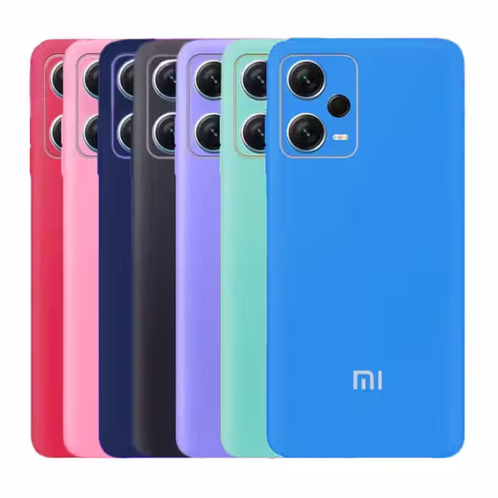 قاب سیلیکونی محافظ لنزدار شیائومی مدل Silicone cover for Xiaomi Redmi Note 12 PRO 5G