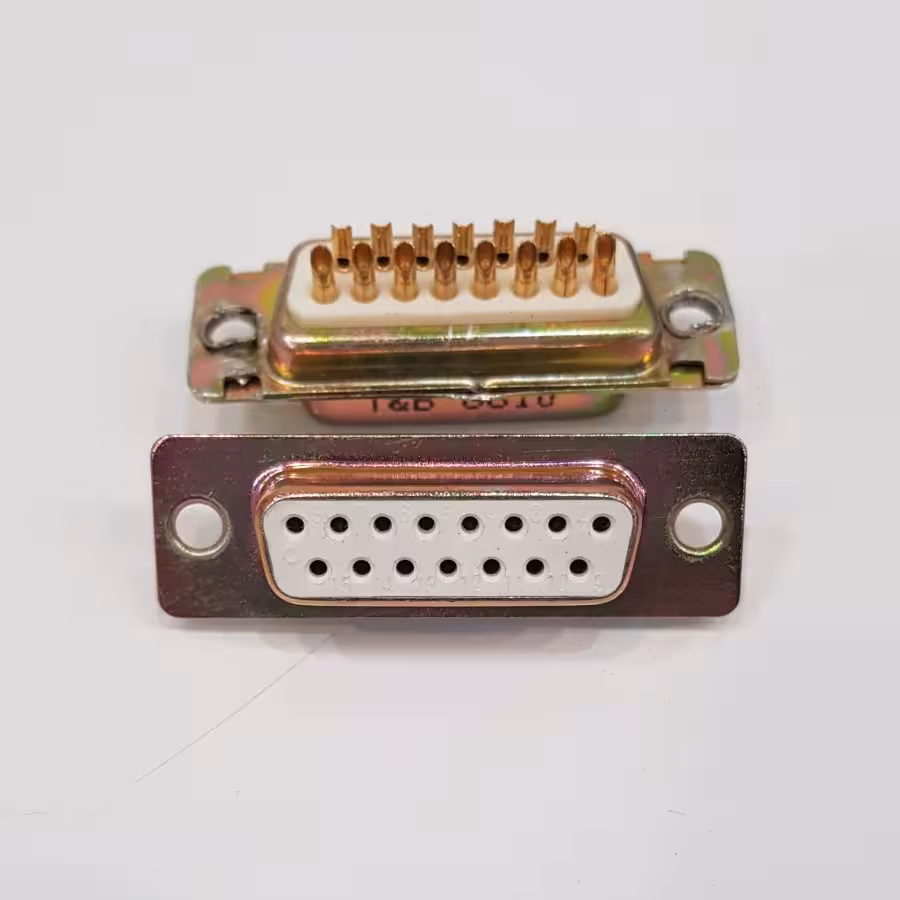 کانکتور DB-15 مادگی رو پنلی, DB-15 famale Panel mount Connector
