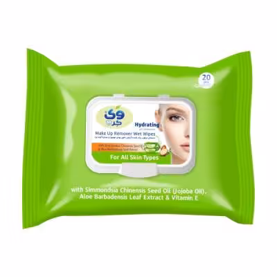 دستمال مرطوب وی کر مدل Aloe Vera -Jojoba بسته 20 عددی