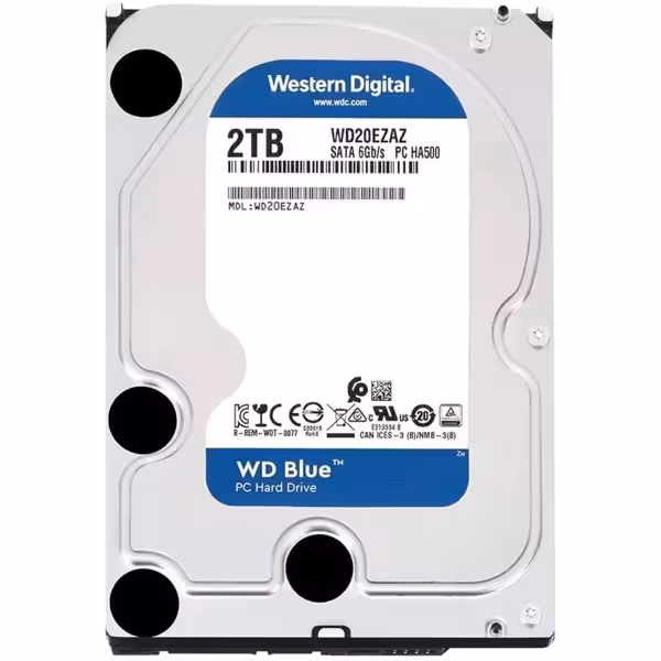 هارد وسترن دیجیتال آبی 2 ترابایت WD 2TB Blue HDD WD20EZAZ