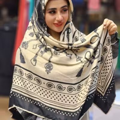 روسری پاییزه دست دوز