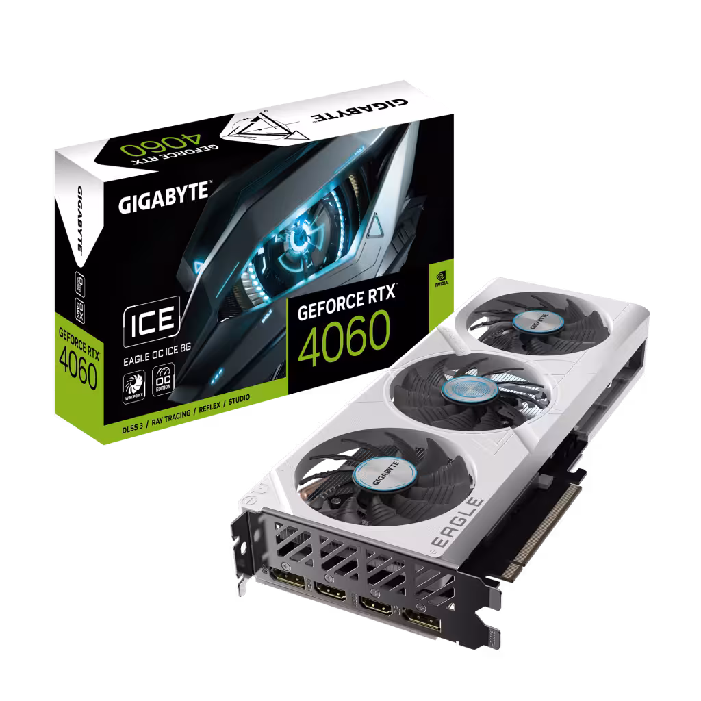 کارت گرافیک گیگابایت RTX 4060 EAGLE OC ICE 8GB