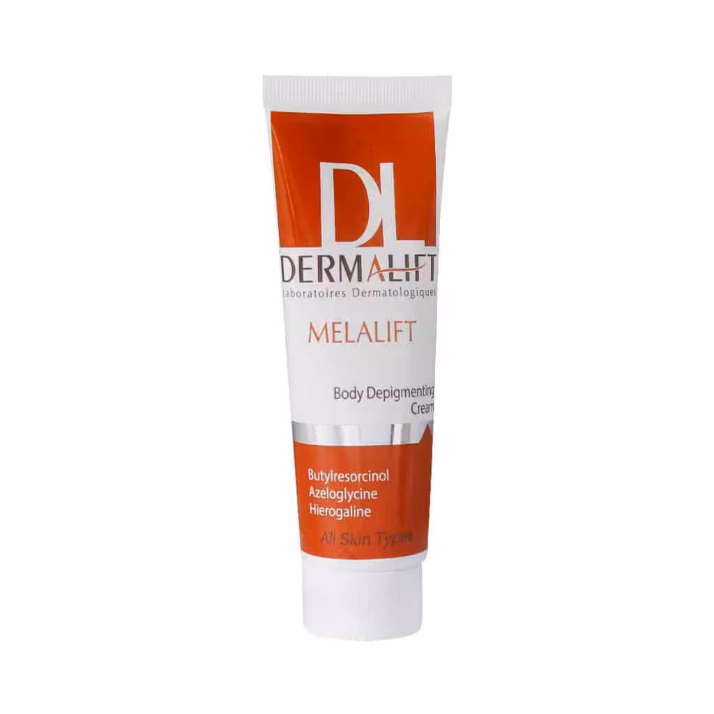 کرم روشن کننده بدن ملالیفت درمالیفت مناسب انواع پوست 75 میلی لیتر | Dermalift Melalift Body Depigmenting Cream